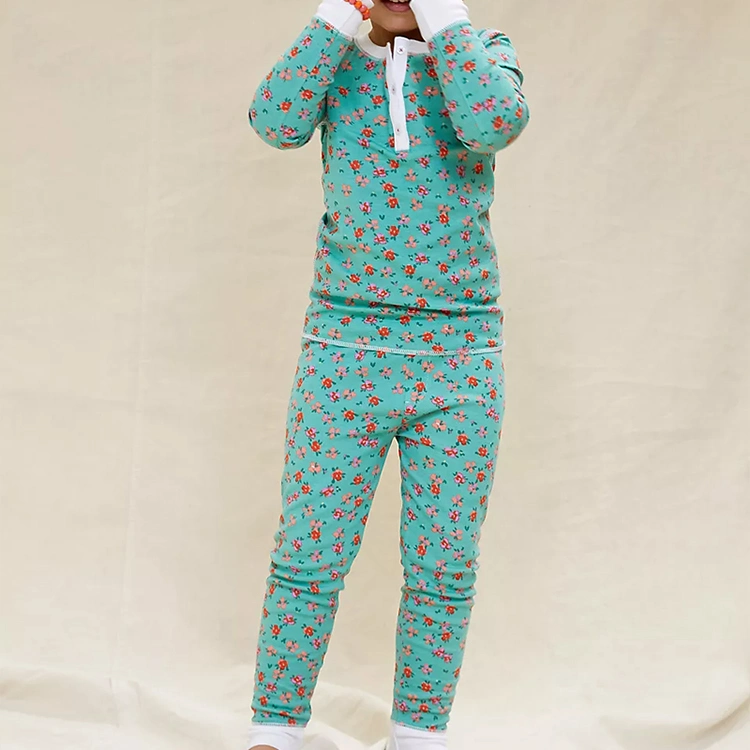 Jambear Organic Bamboo Kids Sleepwear Kids Pyjamas Pajama Sets for Infants Baby Loungewear Custom Kids Sleeping Set