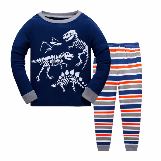 Jambear Organic Bamboo Kids Sleepwear Kids Pyjamas Pajama Sets for Infants Baby Loungewear Custom Kids Sleeping Set