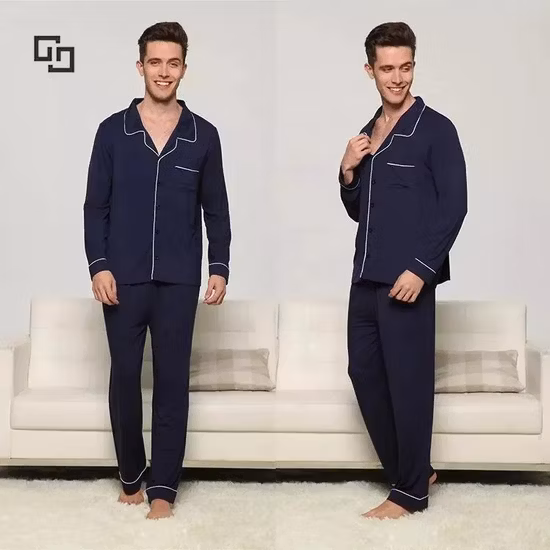 Organic Bamboo Henley Top and Sleep Pant Eco Friendly Women&prime;s Sleepwear Sustainable Jersey Pyjamas for Women