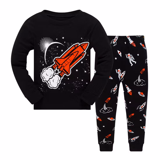 Jambear Organic Bamboo Kids Sleepwear Kids Pyjamas Pajama Sets for Infants Baby Loungewear Custom Kids Sleeping Set