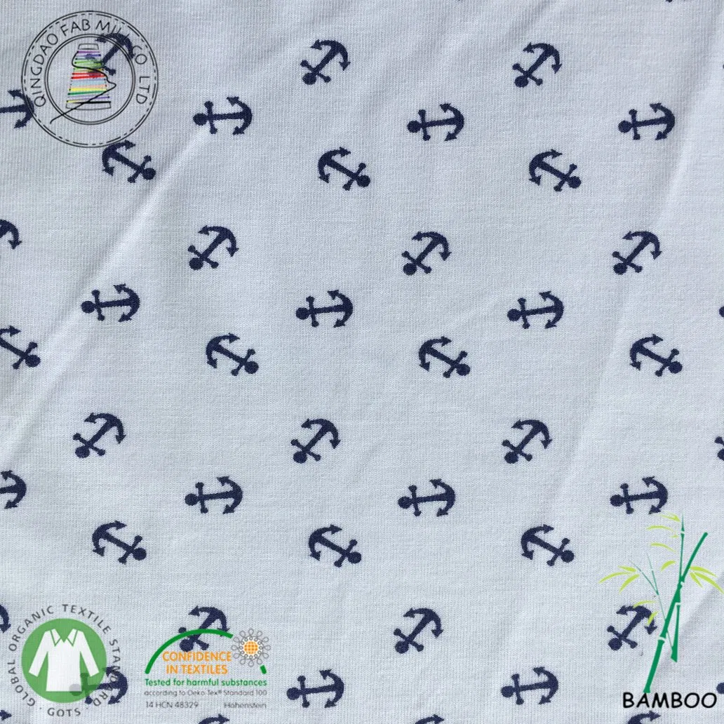 95%Bamboo5%Spandex Knitting Stretch Jersey Fabric for T Shirt (QF16