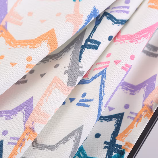 Polyester Stretch Wholesale Wicking Bamboo for 300GSM Printed Cotton Knit Stretch Poly Cotton 190 GSM French Terry Fabric